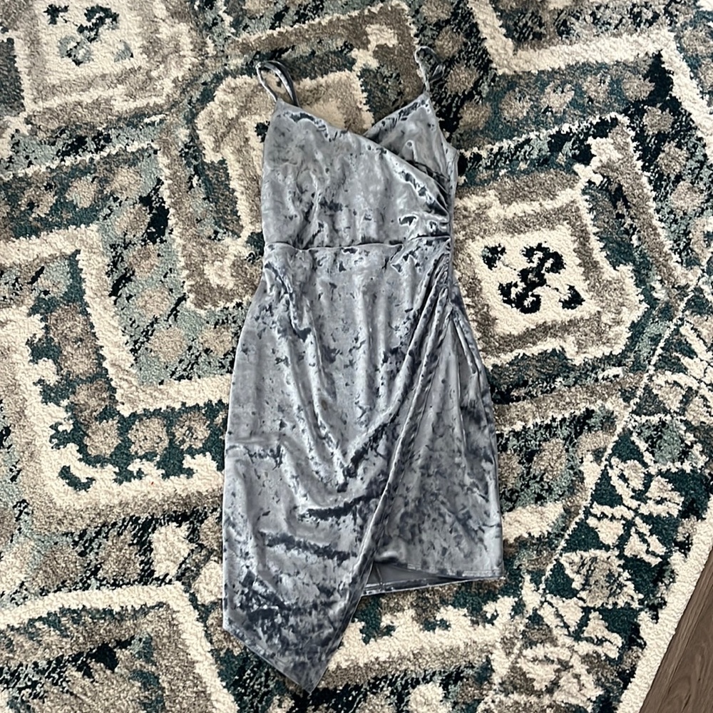 Blue Suede Dress
